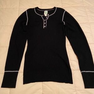 Title Nine Black Woolicious Henley (medium)